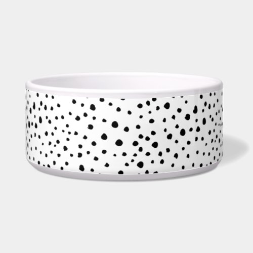 Dalmatian Spots Dalmatian Dots Black and White Bowl