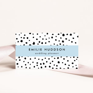 Dalmatian Spots, Dalmatian Dots, Black and White Business Card