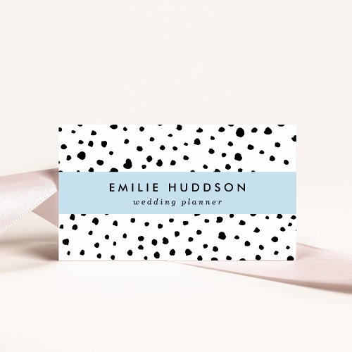 Dalmatian Spots Dalmatian Dots Black and White Business Card