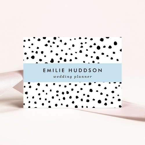 Dalmatian Spots Dalmatian Dots Black and White Business Card