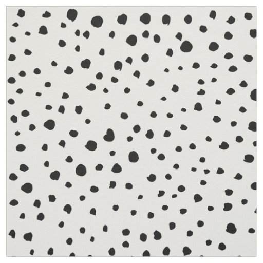 Dalmatian Spots, Dalmatian Dots, Black and White Fabric