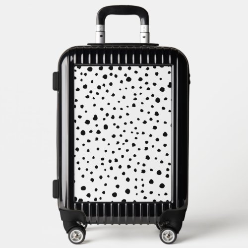 Dalmatian Spots Dalmatian Dots Black and White Luggage