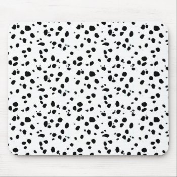 Dalmatian Spots  Dalmatian Print  Dalmatian Fur Mouse Pad by Elegant_Patterns at Zazzle