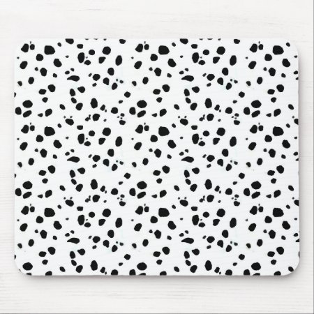 Dalmatian Spots, Dalmatian Print, Dalmatian Fur Mouse Pad