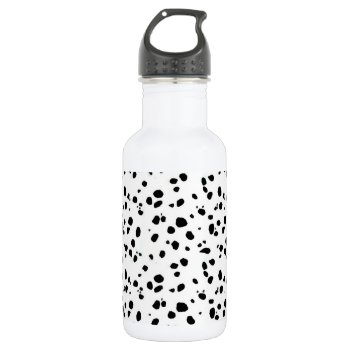 Dalmatian Spots  Dalmatian Print  Dalmatian Fur Stainless Steel Water Bottle by Elegant_Patterns at Zazzle