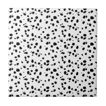 Dalmatian Spots  Dalmatian Print  Dalmatian Fur Tile by Elegant_Patterns at Zazzle