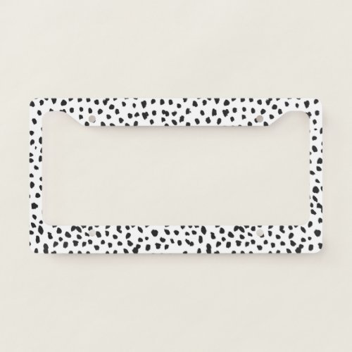 Dalmatian Spots License Plate Frame