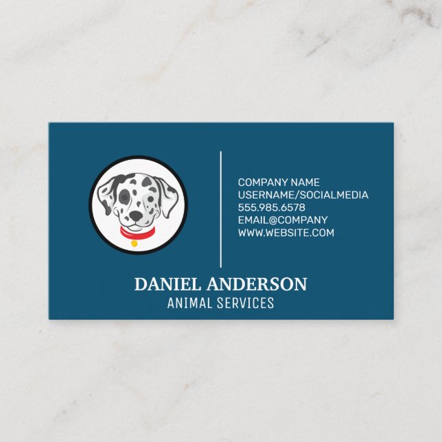 Dalmatian | Spotted Dog Business Card (Front)