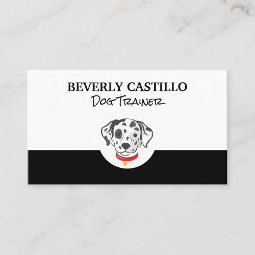 Dalmatian Spotted Dog Icon Business Card