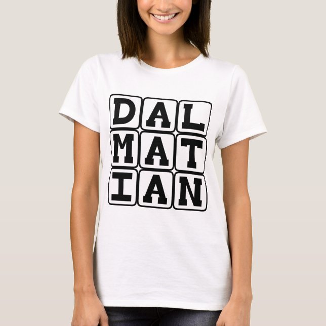 Dalmatian, Spotted Firehouse Dog T-Shirt (Front)