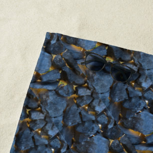 Dalmatian Stone Wall Texture Beach Towel