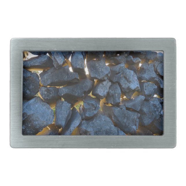 Dalmatian Stone Wall Texture Belt Buckle (Front)