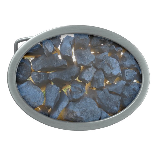 Dalmatian Stone Wall Texture Belt Buckle (Front)