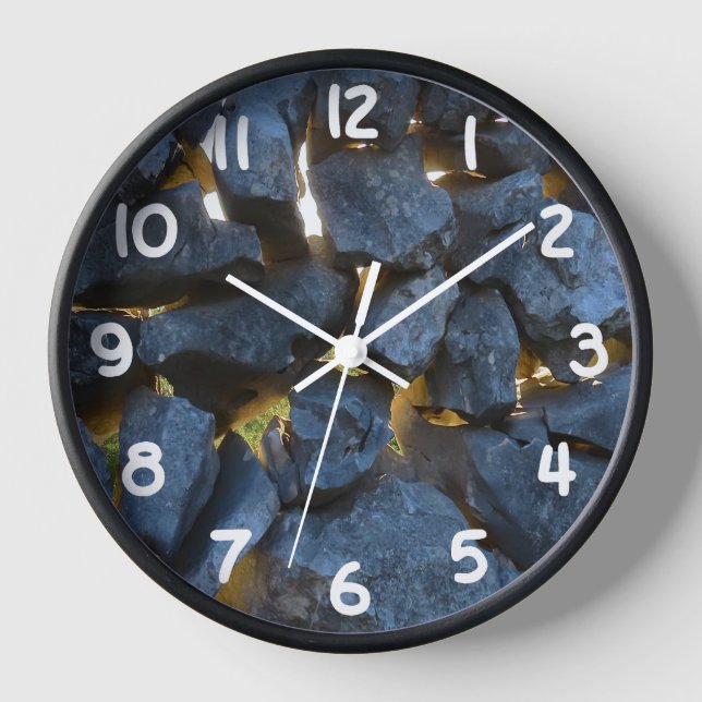 Dalmatian Stone Wall Texture Clock (Front)