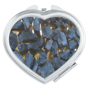 Dalmatian Stone Wall Texture Compact Mirror