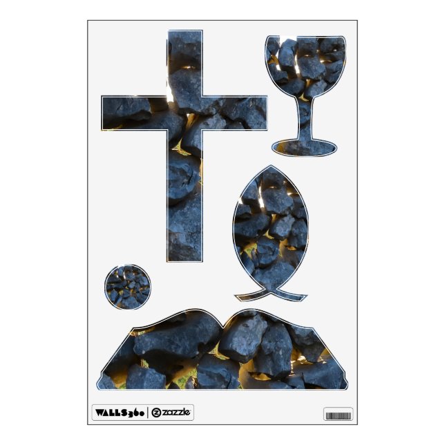 Dalmatian Stone Wall Texture Decal (Front)