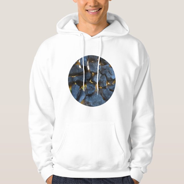 Dalmatian Stone Wall Texture Hoodie (Front)