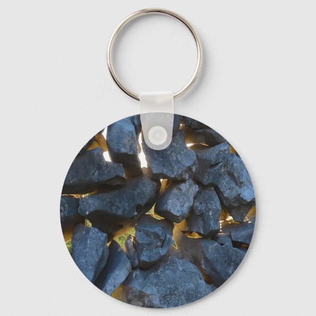 Dalmatian Stone Wall Texture Keychain (Front)
