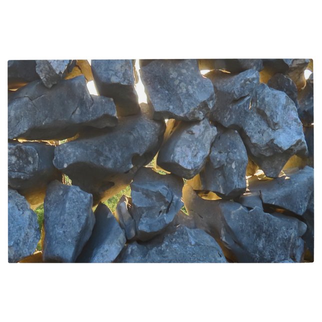 Dalmatian Stone Wall Texture Metal Print (Front)