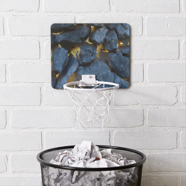 Dalmatian Stone Wall Texture Mini Basketball Hoop | Zazzle
