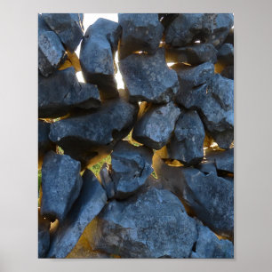 Dalmatian Stone Wall Texture Poster