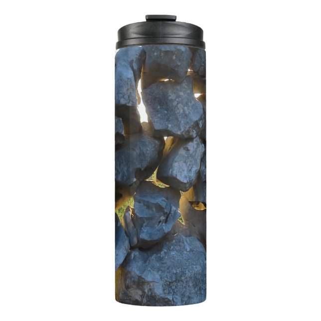 Dalmatian Stone Wall Texture Thermal Tumbler (Front)