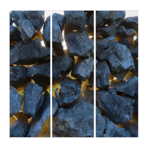 Dalmatian Stone Wall Texture Triptych