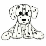 Dalmatian stuffed dog drawing outline simple black cutout<br><div class="desc">Based on a stuffed dog I had as a kid this adorable Dalmatian is too cute! Perfect for the dog / Dalmatian lover. Also great for kids!</div>