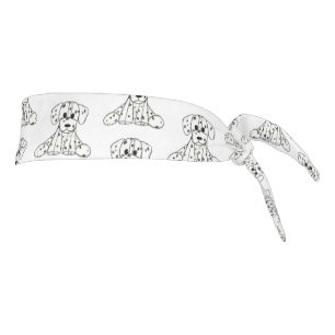 Dalmatian stuffed dog drawing outline simple black tie headband