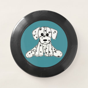 Dalmatian stuffed dog drawing outline simple black Wham-O frisbee