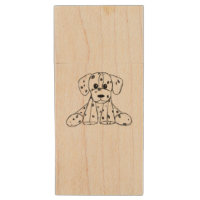 Dalmatian stuffed dog drawing outline simple black