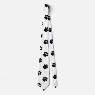 Dalmatian Style Dog Paws Fun Birthday Gift Neck Tie