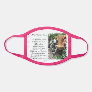 Dalmatian Summer Garden Face Mask by DogsByDezign at Zazzle
