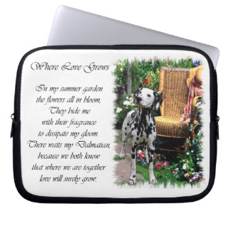 Dalmatian Summer Garden Laptop Sleeve