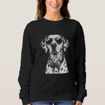 Dalmatian Sunglasses & Music Headphones, Dog Gangs Sweatshirt