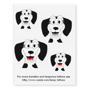 Dalmatian transfers and temporary tattoos