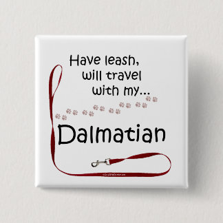 Dalmatian Travel Leash - Button