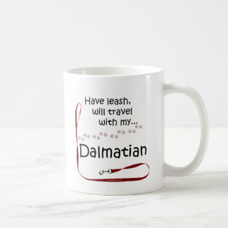 Dalmatian Travel Leash Coffee Mug