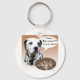 Dalmatian Turkey Keychain