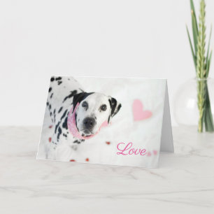 Dalmatian Valentines Card