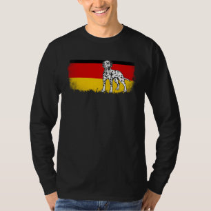 Dalmatian vintage German Germany flag dog T-Shirt