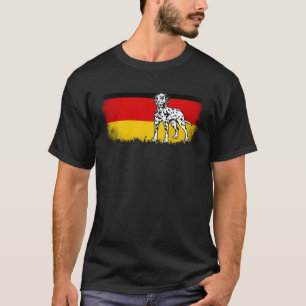 Dalmatian vintage German Germany flag dog T-Shirt