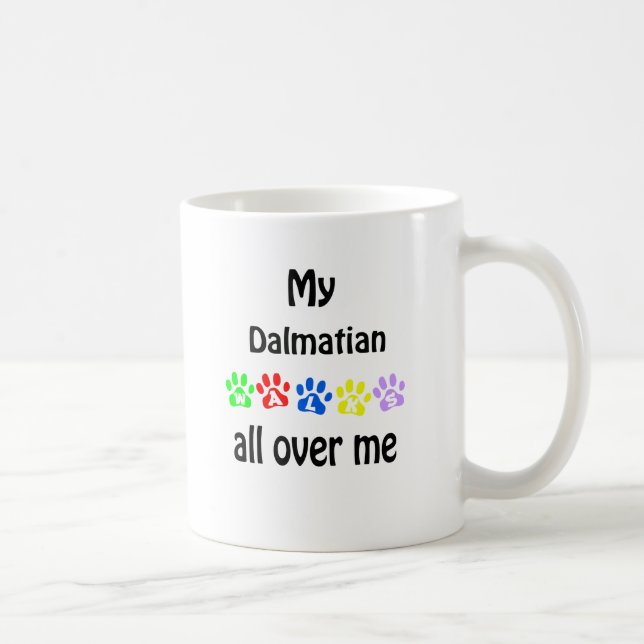 Dalmatian Walks Design Coffee Mug (Right)