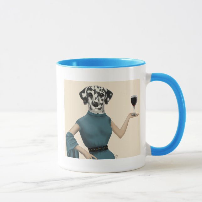 Dalmatian Wine Snob Mug (Right)