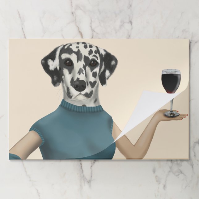 Dalmatian Wine Snob Paper Pad (Folded)