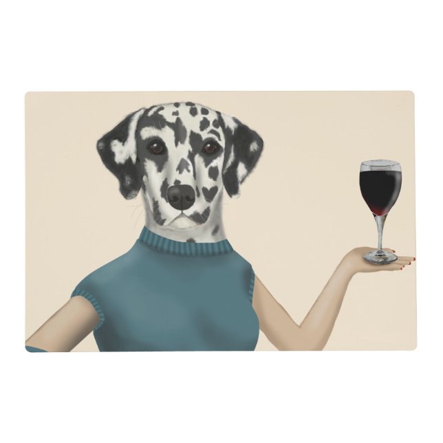 Dalmatian Wine Snob Placemat (Front)