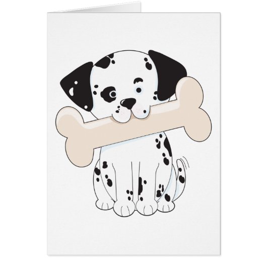 Dalmatian with Bone Cards (Front)
