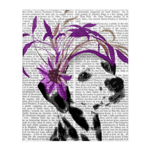 Dalmatian With Purple Fascinator Acrylic Print