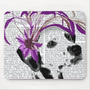Dalmatian With Purple Fascinator Mouse Pad