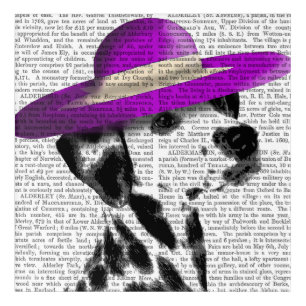 Dalmatian With Purple Wide Brimmed Hat Acrylic Print